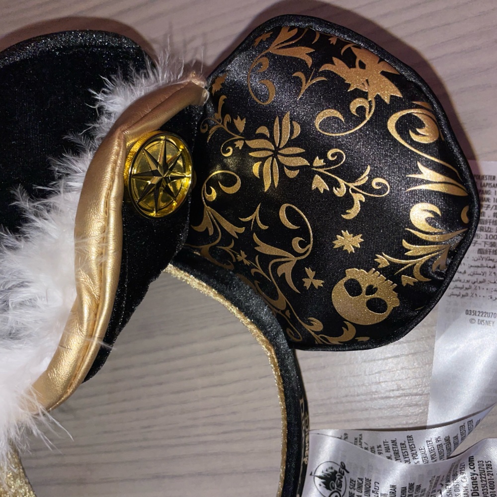 Disney World 50th Mickey Main Attraction Pirates Of The Caribbean Ear Headband - Picture 2 of 6